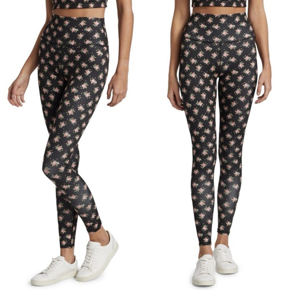 ALICE + OLIVIA “Aaron” High-Rise Ditsy Floral Leggings S